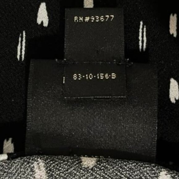 Worthington Black & White Smear Dot Puff Sleeve Top Size Medium | Trendy & Chic - Picture 9 of 11